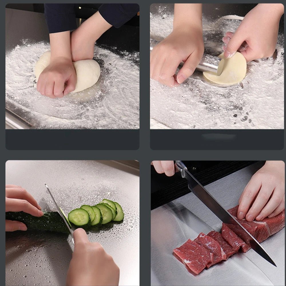 Non-Slip Stainless Steel Cutting Board - NestifyNon-Slip Stainless Steel Cutting Board