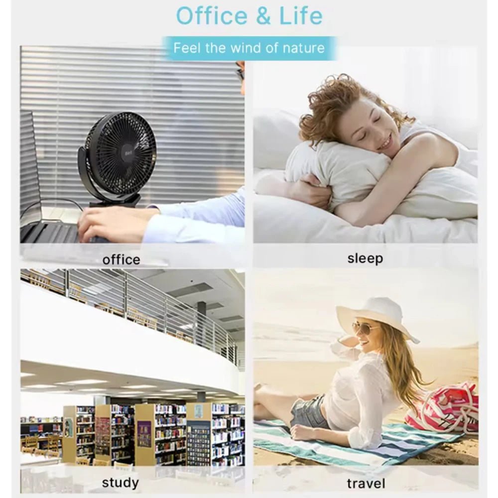 Portable USB Clip Fan - NestifyPortable USB Clip Fan