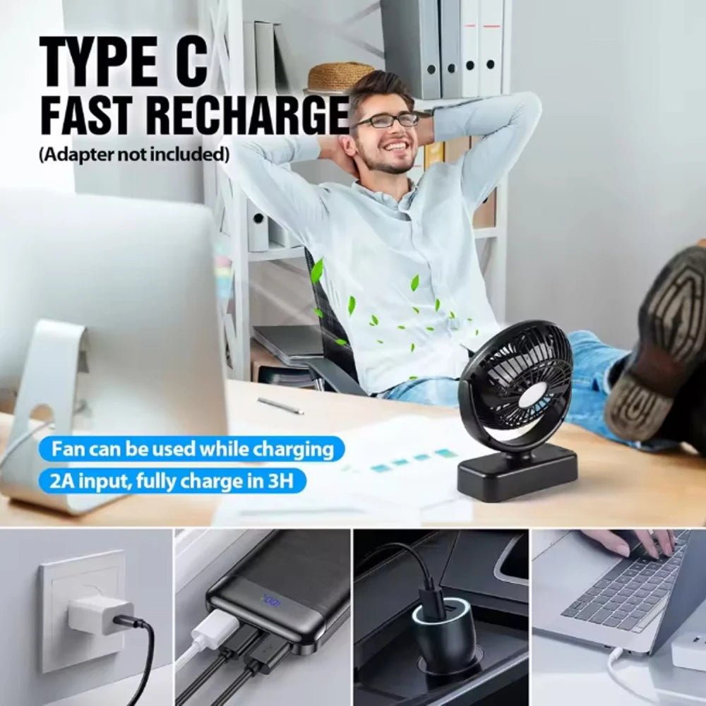 Portable USB Clip Fan - NestifyPortable USB Clip Fan