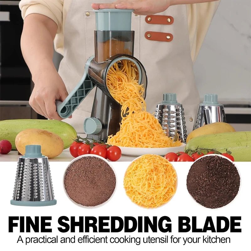 Versatile Manual Rotary Vegetable Slicer - NestifyVersatile Manual Rotary Vegetable Slicer
