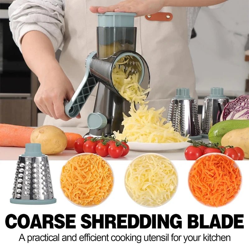 Versatile Manual Rotary Vegetable Slicer - NestifyVersatile Manual Rotary Vegetable Slicer